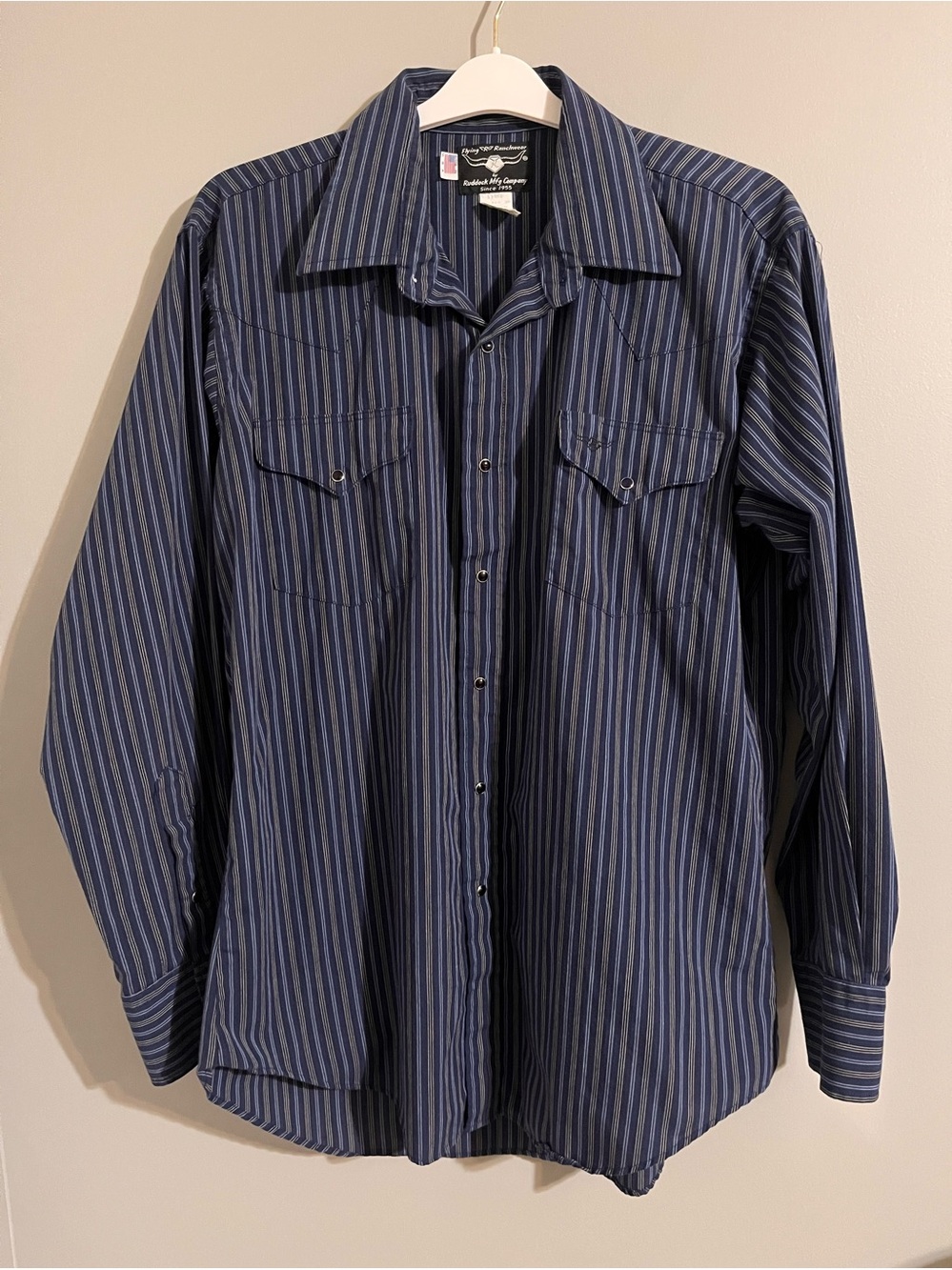 Vintage Flying R Ranchwear Long-Sleeve Pearl Snap Western Shirt